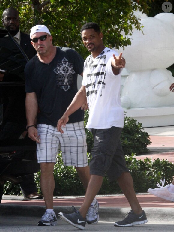 Will Smith à Miami le 20 août 2011