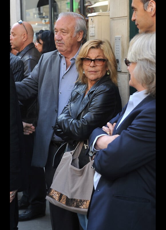 Nicoletta lors des obsèques de Patrick Guillemin, en l'église Saint-Roch, à Paris, le 30 août 2011.