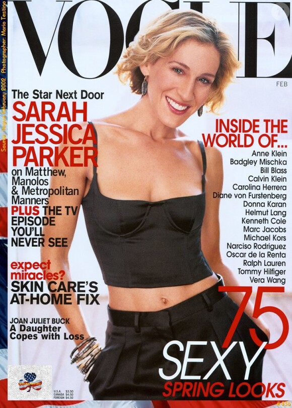 SJP se fait sexy et classe pour Vogue Australia. Avril 2002.
