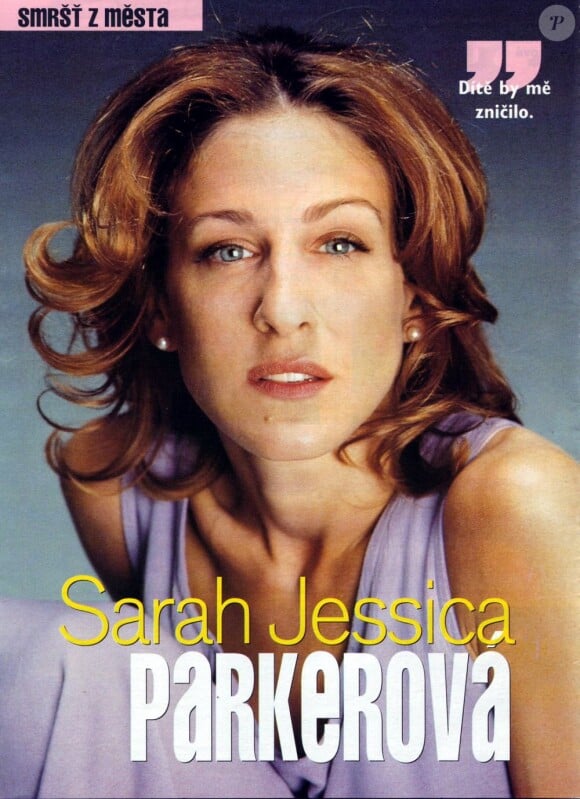 L'actrice Sarah Jessica Parker, en couverture du magazine polonais Spy. 2001.