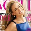 Férue de mode tout comme Carrie Bradshaw, SJP couvre le magazine américain Vogue. Mai 2010.