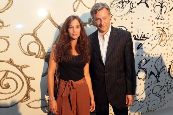 Mélanie Bernier et Marc Lelandais lors du vernissage de l'exposition L'art, l'amour, la mode. Le 1er septembre  2011