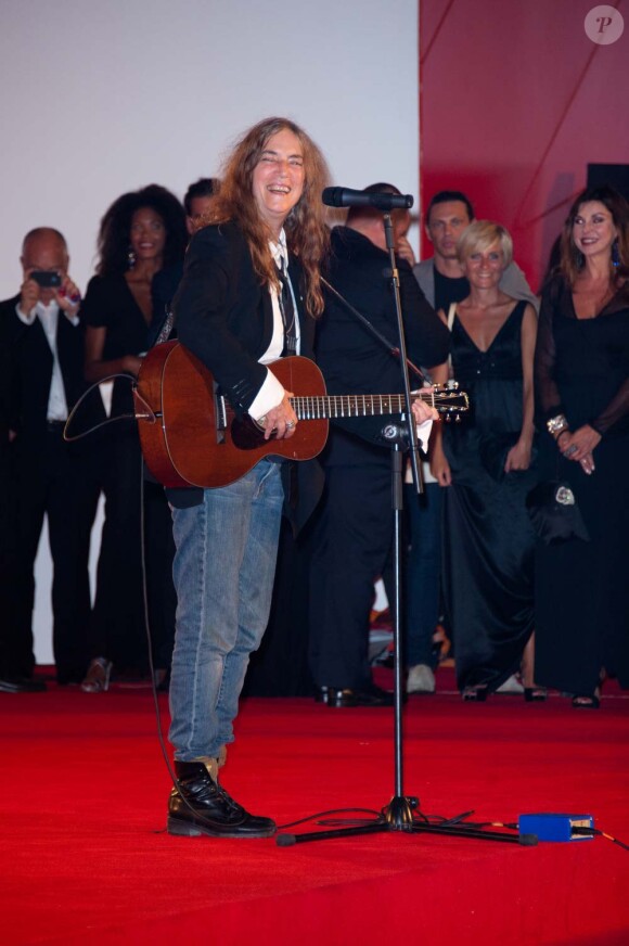 Patti Smith au festival de Venise, le 4 septembre 2011.
