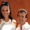 Arnaud Lagardère et sa compagne Jade Foret à Roland Garros en mai 2011