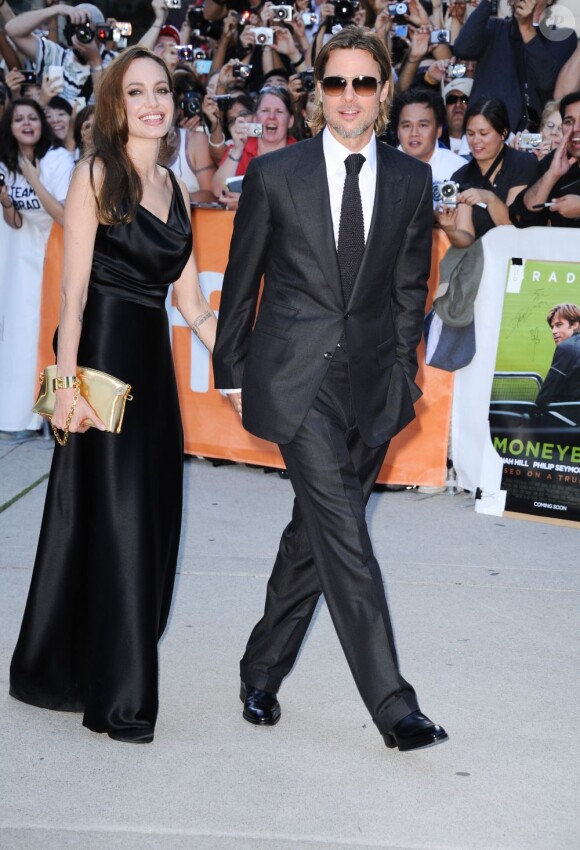 Brad Pitt et Angelina Jolie à Toronto le 9 septembre 2011