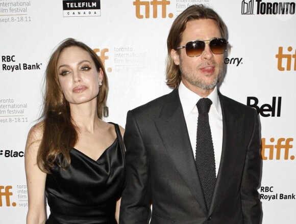 Brad Pitt et Angelina Jolie à Toronto pour la présentation de Moneyball le 9 septembre 2011