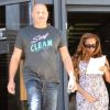 Mel B et son mari Stephen Belafonte à Los Angeles le 12 septembre 2011 - font le passeport de leur fille Madison