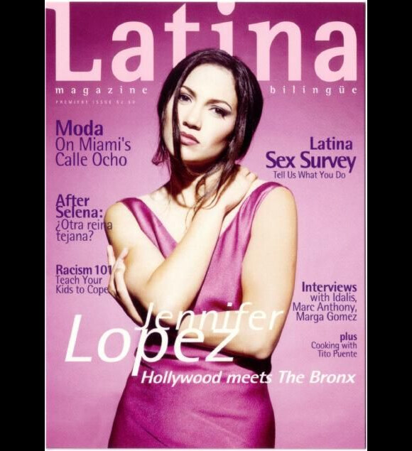 1996 : Jennifer Lopez, 27 ans, en couverture du magazine Latina.