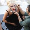 Retouche maquillage : Lady Gaga et Annie Leibovitz pour Vanity Fair, à New York, le 12 septembre 2011.