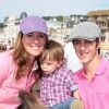 Christophe Soumillon, ici avec sa femme Sophie Thalmann et leur fils, pourrait être privé de la célèbre course de l'Arc de Triomphe suite à une suspension reçue pour avoir provoqué une chute