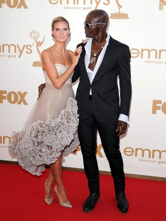 Heidi Klum et Seal lors de la 63e édition des Emmy Awards. 18 septembre 2011