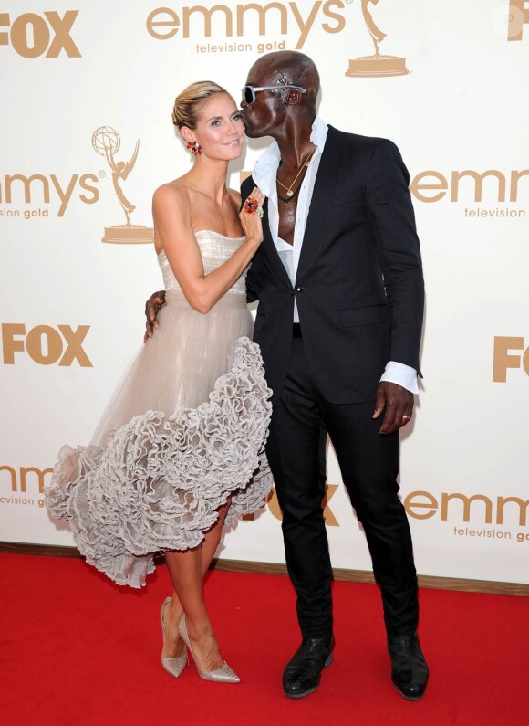 Heidi Klum et Seal lors de la 63e édition des Emmy Awards. 18 septembre 2011
