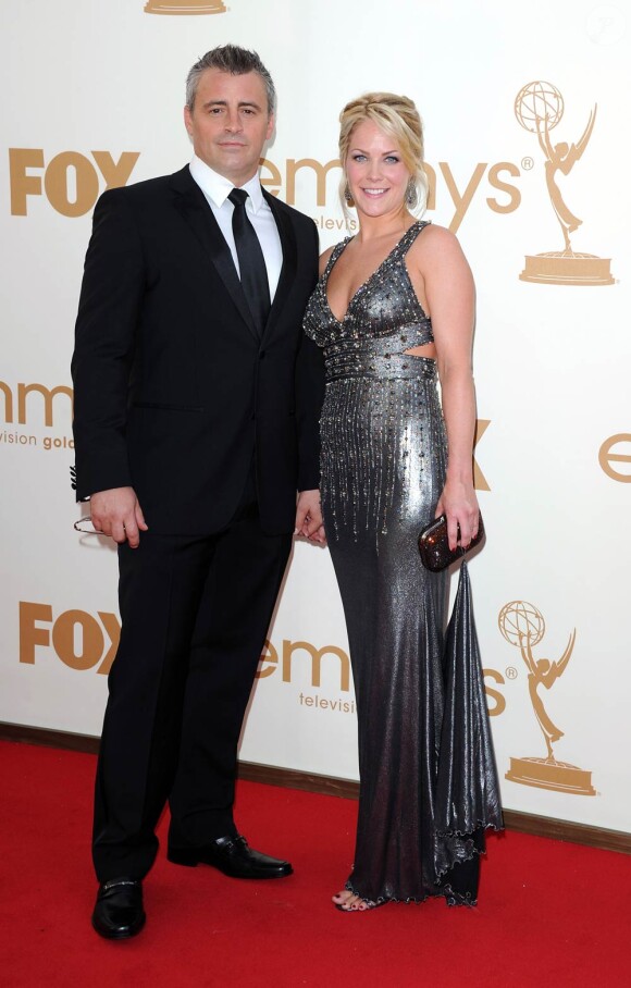 Matt LeBlanc et son Andrea lors de la 63e édition des Emmy Awards. 18 septembre 2011