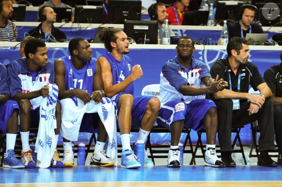 L'équipe de France s'est inclinée avec l'équipe de France en finale des championnats d'Europe de basket face aux Espagnols le dimanche 18 septembre 2011