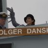 La princesse héritière Mary de Danemark inaugure et nomme un nouveau  navire de la Marine nationale Holger Danske à Kalundborg au Danemark le  18 Septembre 2011