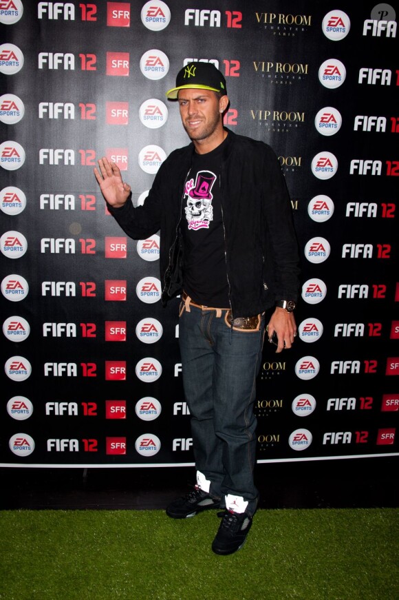 Jérémy Ménez à la soirée FIFA 2012 le 19 septembre 2011 au VIP ROOM de Paris