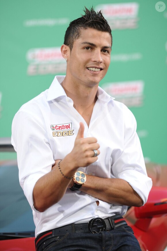 Cristiano Ronaldo le 7 septembre 2011 à Madrid pour l'avant-première d'un documentaire qui lui est consacré