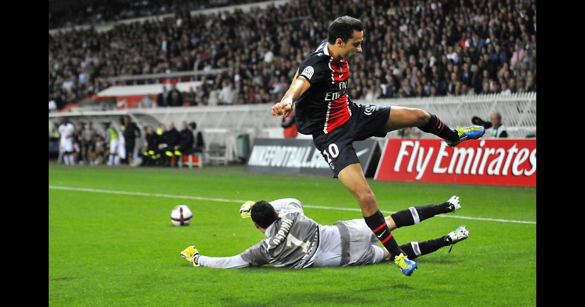 Les joueurs lors du match PSG  Nice au Parc des Princes le 21