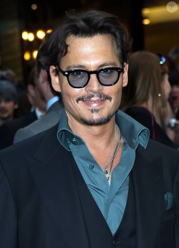 Johnny Depp à l'avant-première de Pirate des caraïbes à Londres, le 12 mai 2011