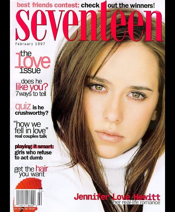 Février 1997 : Jennifer Love Hewitt, tout juste 18 ans, était en couverture du magazine Seventeen.