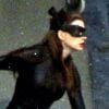 Anne Hathaway en Catwoman sur le tournage de The Dark Knight Rises à Los Angeles le 25 septembre 2011