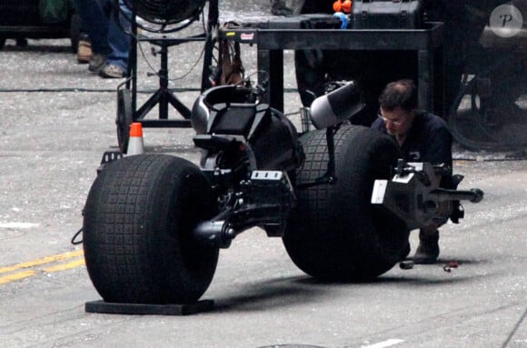 Le tournage de The Dark Knight Rises à Los Angeles le 25 septembre 2011