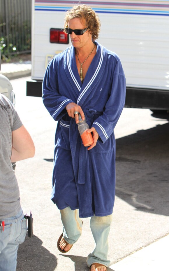 Matthew McConaughey sur le tournage de Magic Mike à Los Angeles, le 27 septembre 2011