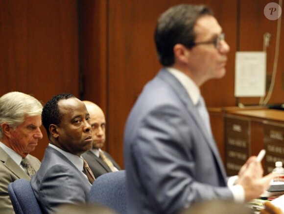 Troisième jour du procès du docteur Conrad Murray, accusé d'homicide involontaire sur Michael Jackson, à Los Angeles le 29 septembre 2011 - ici Conrad Murray
