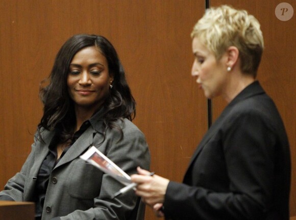 Troisième jour du procès du docteur Conrad Murray, accusé d'homicide involontaire sur Michael Jackson, à Los Angeles le 29 septembre 2011 - ici Kai Chase
