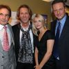Mélanie Laurent, entourée d'Alain Crevet et Sean Hepburn lors de la soirée chez S.T. Dupont le 29 septembre 2011