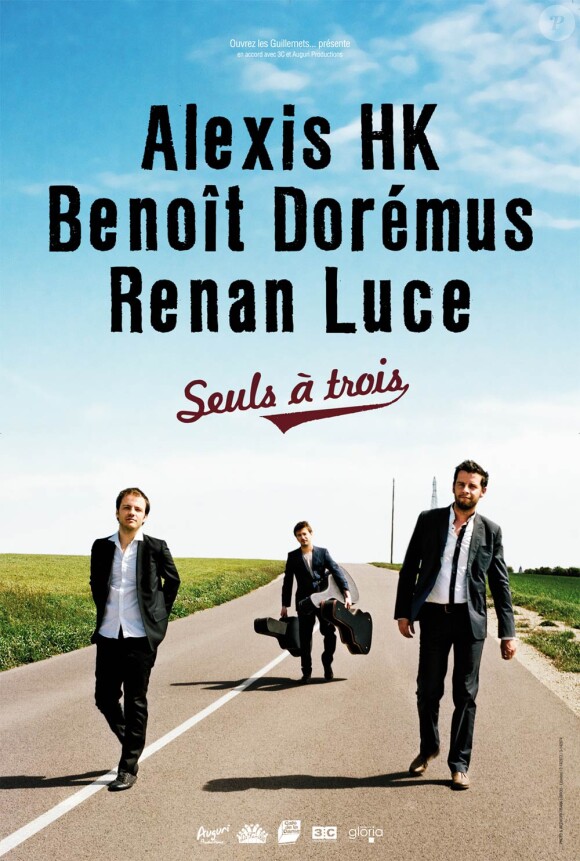 Alexis HK, Benoît Doremus et Renan Luce embarquent ensemble pour la tournée Seuls à trois. Et qui porte les guitares ?