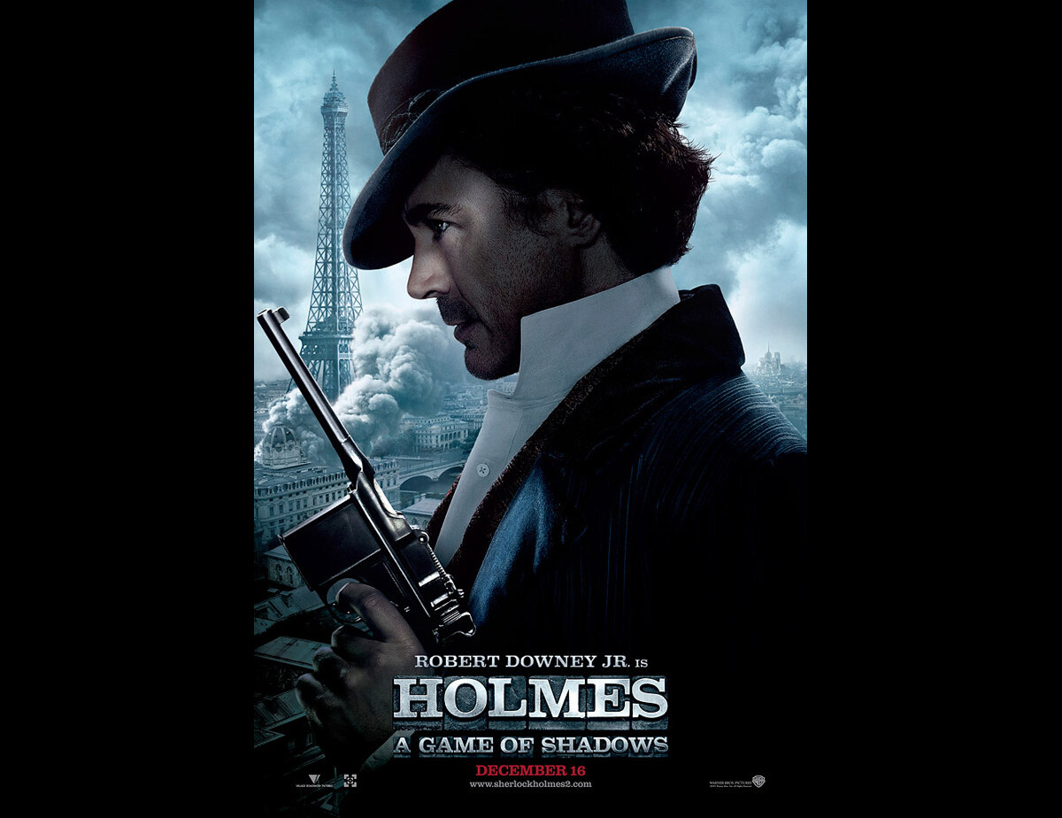 Photo : L'affiche parisienne de Sherlock Holmes : Jeu d'ombres - Purepeople