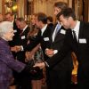 Hugh Jackman lors de ses présentations officielles avec la reine d'Angleterre le 13 octobre 2011