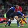 Le match France-Pays de Galles dans le cadre de la Coupe du Monde de Rugby s'est déroulé à Auckland, samedi 15 octobre 2011.