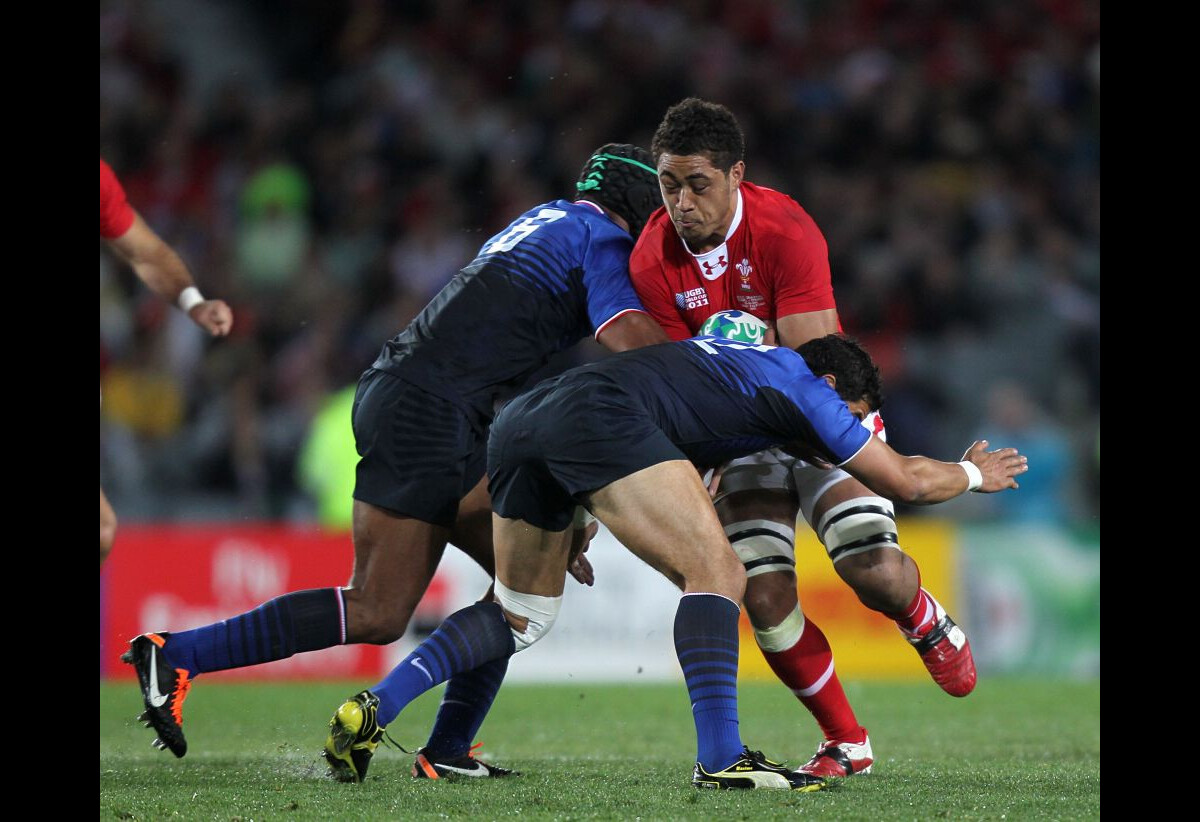 Photo Presse équipe De France Rugby 2011 – Match Contre Pays De Galles – Tirage Original