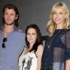Charlize Theron, Kristen Stewart, Chris Hemsworth et Sam Clafin présentent Blanche-Neige et le chasseur au Comic-Con de San Diego le 23 juillet 2011.
