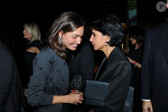 Rachida Dati et Inés Sastre au Bal Jaune, le 21 octobre 2011