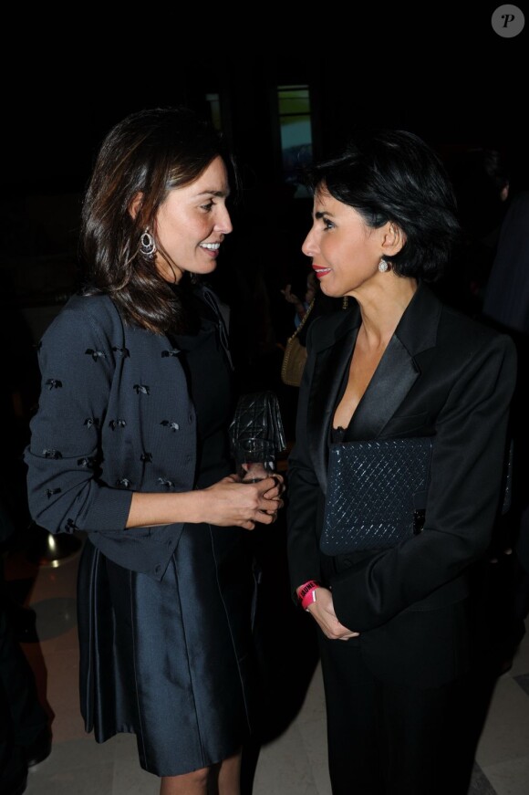 Rachida Dati et Inés Sastre au Bal Jaune, le 21 octobre 2011