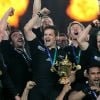 Les All Blacks et leur capitaine Richie McCaw ont remporté la Coupe du monde de rugby en résistant aux Français lors de la finale remportée 8-7 le 23 octobre 2011