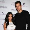 Kim Kardashian et son mari Kris Humphries à l'anniversaire de Kim à Las Vegas le 22 octobre 2011