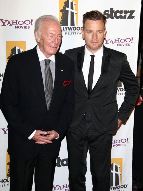 Christopher Plummer et Ewan McGregor à Los Angeles pour le gala de la chaîne Starz le 24 octobre 2011.