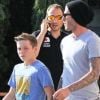 David Beckham sortant d'une boutique d'appareils photo à Los Angeles le 26 octobre 2011