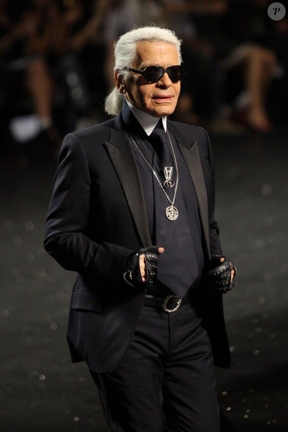 Le créateur allemand Karl Lagerfeld à Paris, le 5 juillet 2011.