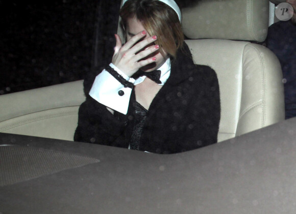 Emma Roberts se rend à une soirée costumée pour Halloween à Beverly Hills le 29 octobre 2011