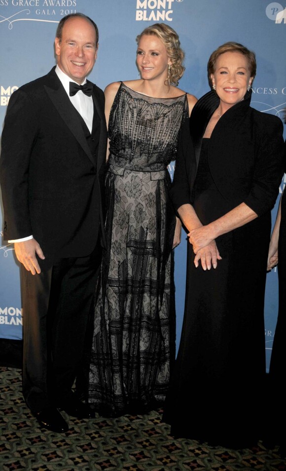 Le prince Albert et la princesse Charlene à New York le 1er novembre 2011 pour le gala des Princess Grace Awards chez Cipriani.