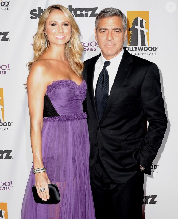 George Clooney et sa chérie Stacey Keibler en octobre 2011 à Los Angeles