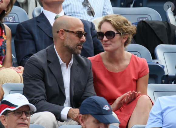 Stanley Tucci et Felicity Blunt à New York en septembre 2011