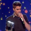 Justin Bieber reçoit le MTV EMA's 2011 du Best Male, le dimanche 6 novembre 2011.