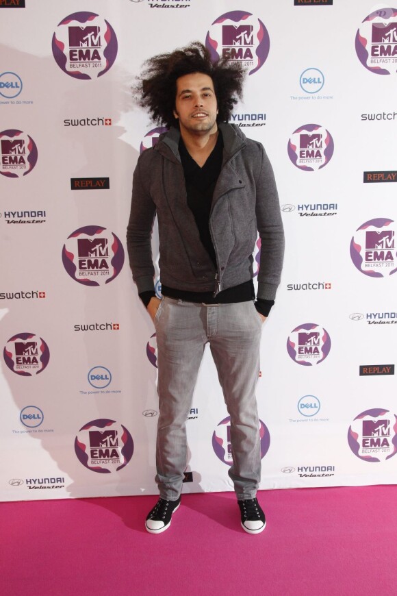 Abdelfattah Grini arrive aux MTV Europe Music Awards 2011 à Belfast, le 6 novembre 2011