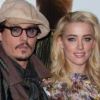 Johnny Depp et Amber Heard à Paris pour Rhum Express le 8 novembre 2011.